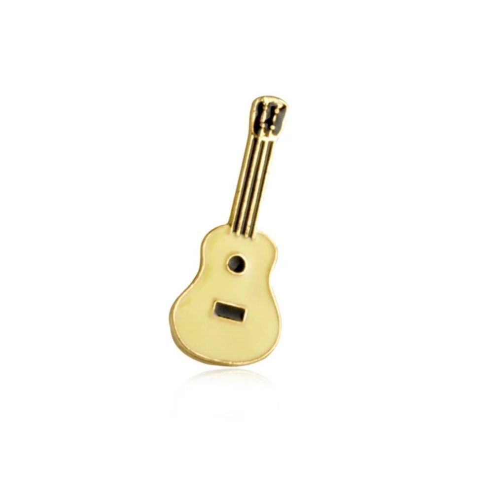 Acoustic Guitar Enamel Pin/ Brooch - Picture 1 of 4